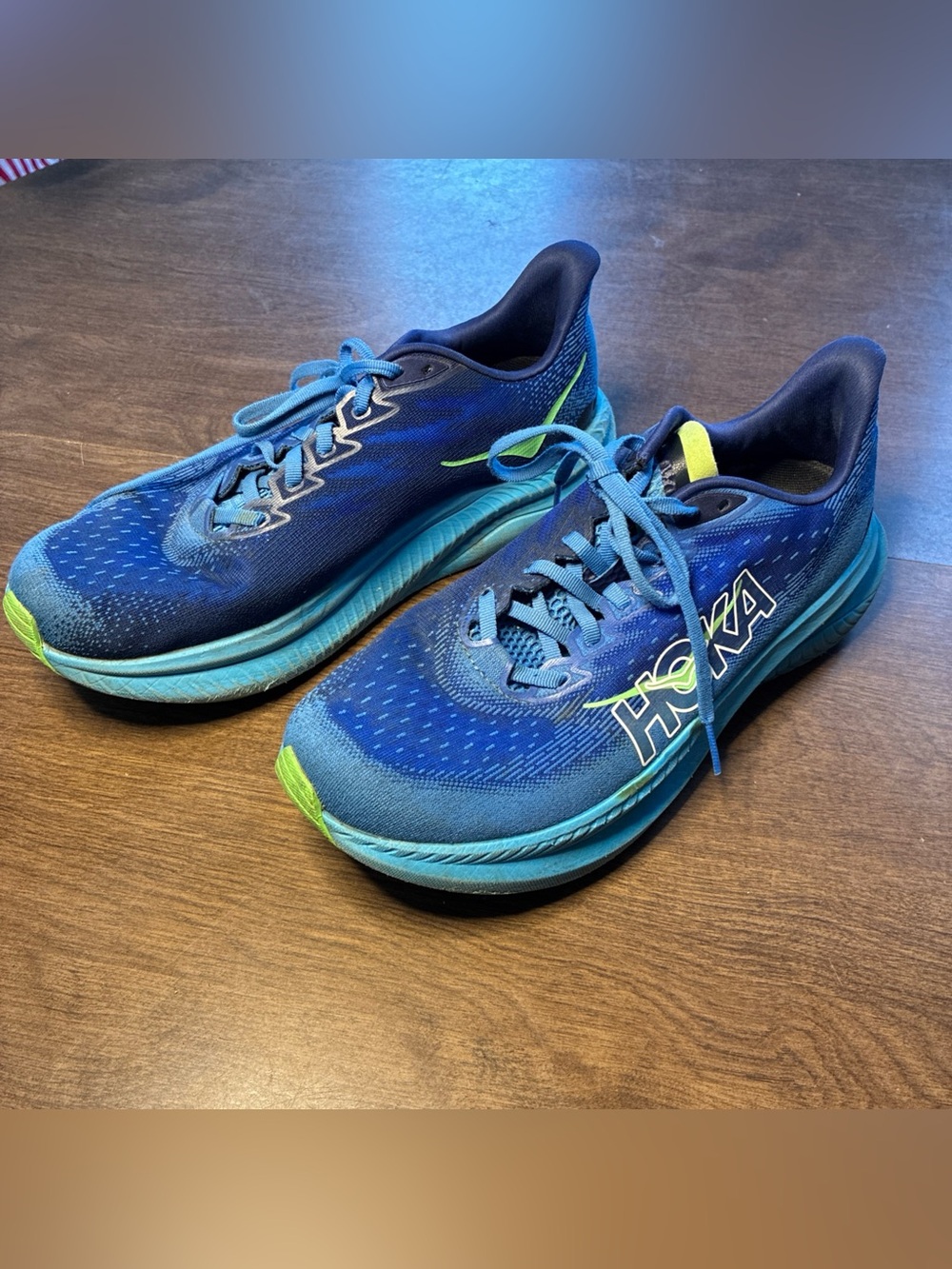 Hoka Mach 6 Men's Size 9.5 Virtual Blue/Bellwether Blue Running Shoes

The sneak